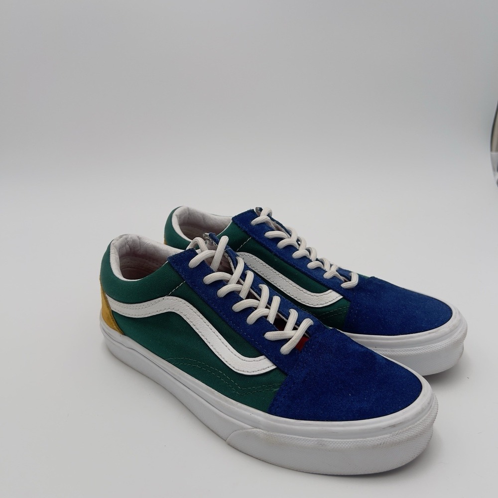 Vans Old Skool Yacht Club Blue Green Yellow Men's 5.5 Women's 7 Sneakers